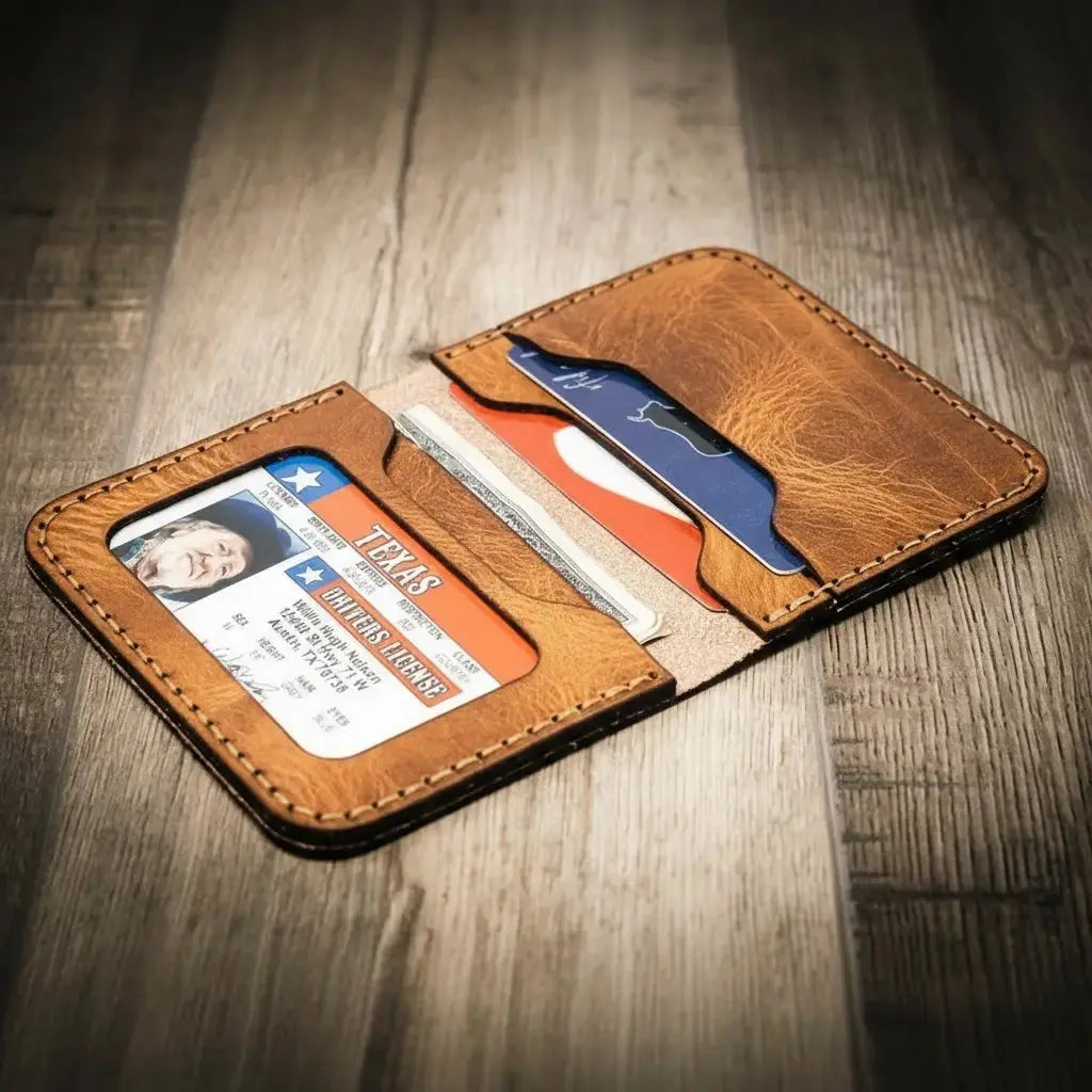 The Georgetown by Bull Sheath Leather, handmade leather goods detail photo 5