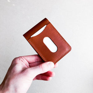 The Kingston by Harland Handmade USA, handmade leather goods detail photo 2
