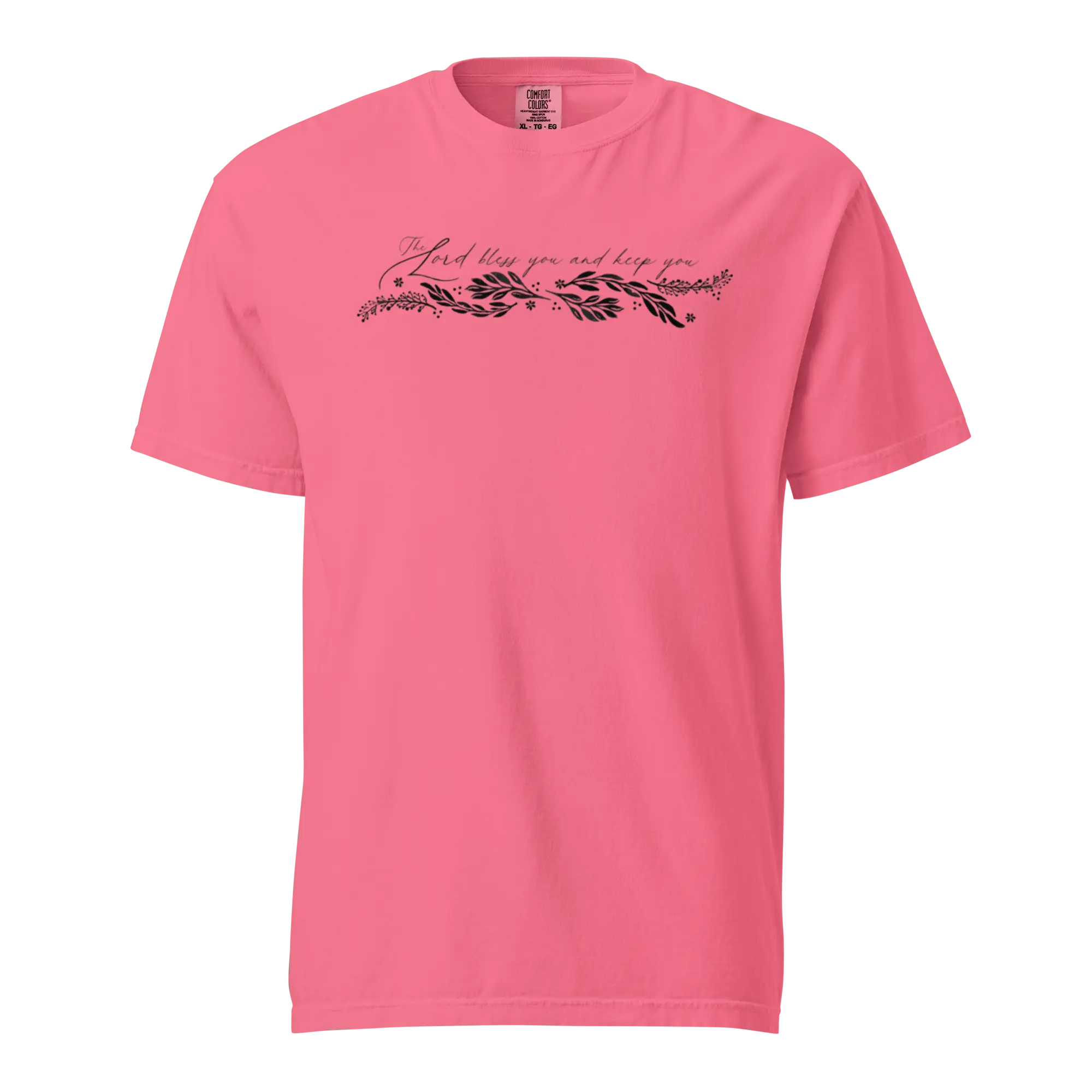 The Lord Bless You and Keep You The Lord Cause His Face to Shine On You and Be Gracious To You (Numbers 6:24-26) Art ©Leslie Gonce Comfort Colors Short Sleeve Tee Mission Celebrate