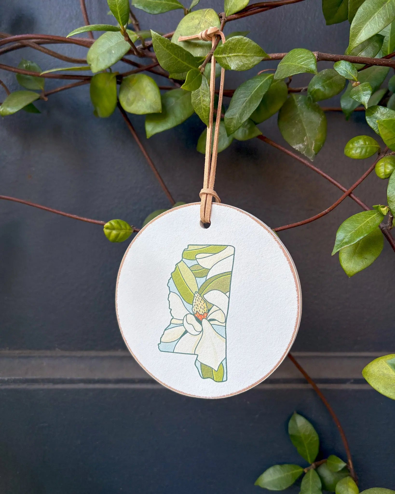 The Magnolia State Ornament by Crooked Letter, Southern home decor main product photo