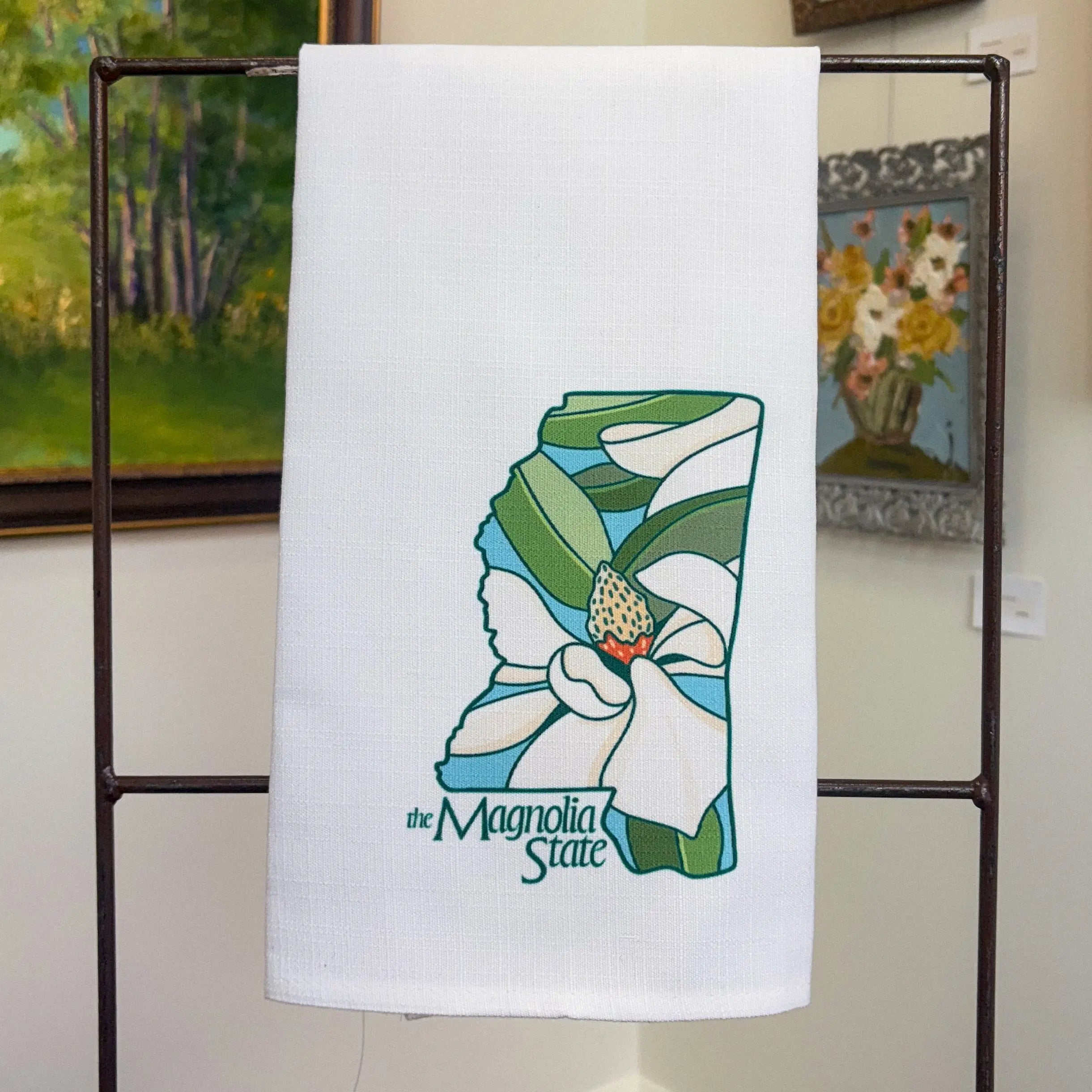 The Magnolia State Tea Towel Crooked Letter