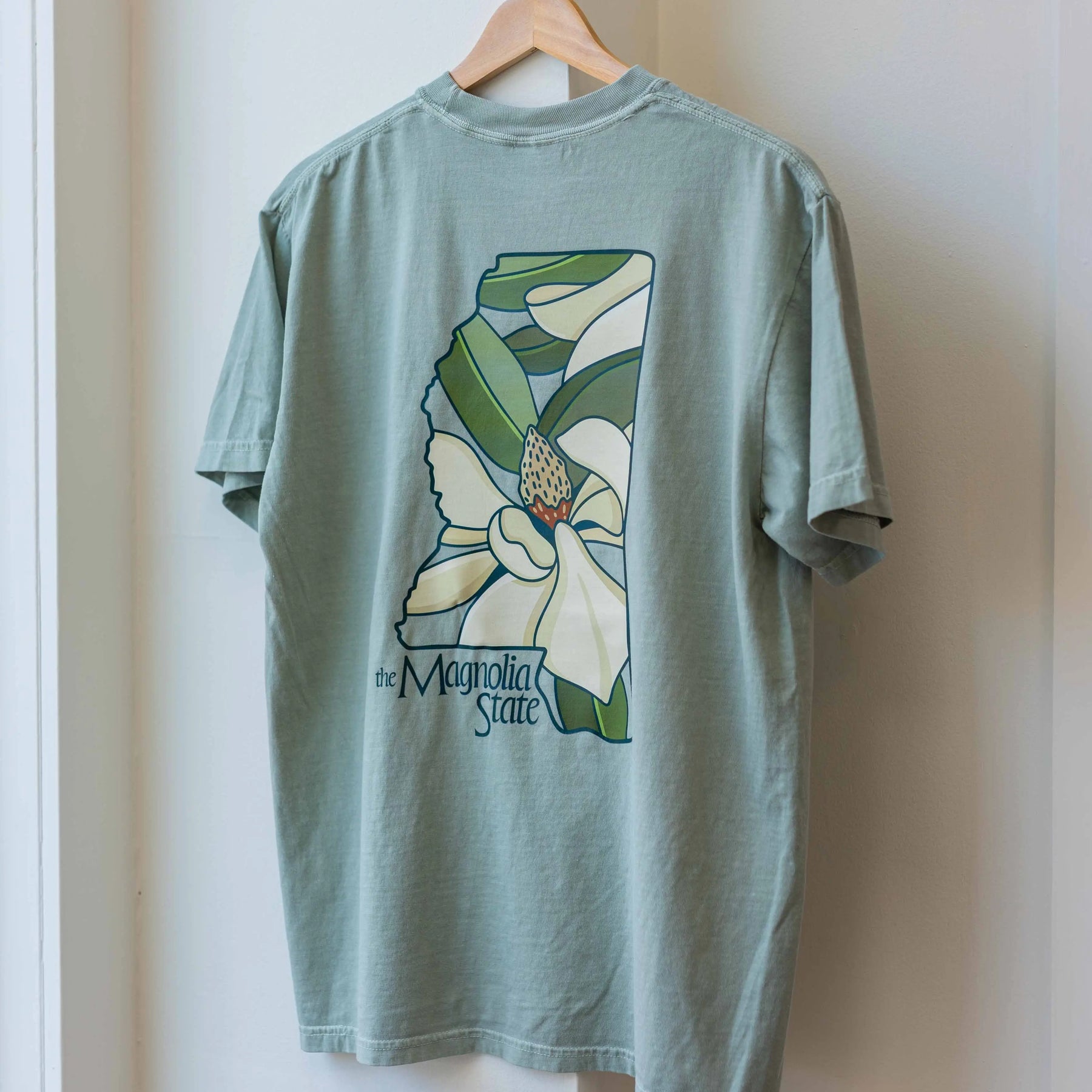 The Magnolia State Tee by Crooked Letter, Southern lifestyle apparel main product photo