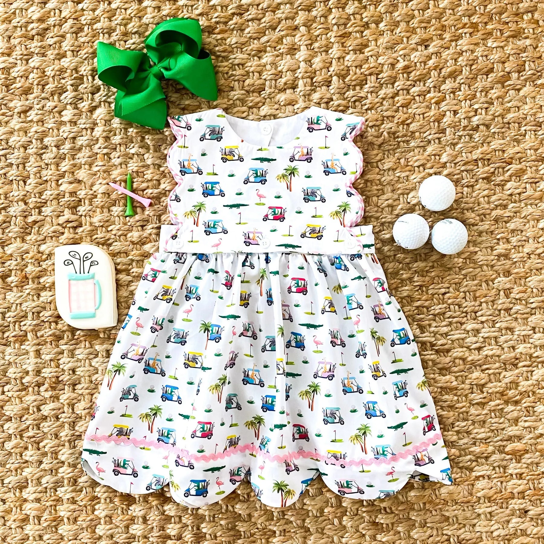 The Palms Reversible Golf Dress by Seven Lantern Lane, Southern lifestyle apparel detail photo 4