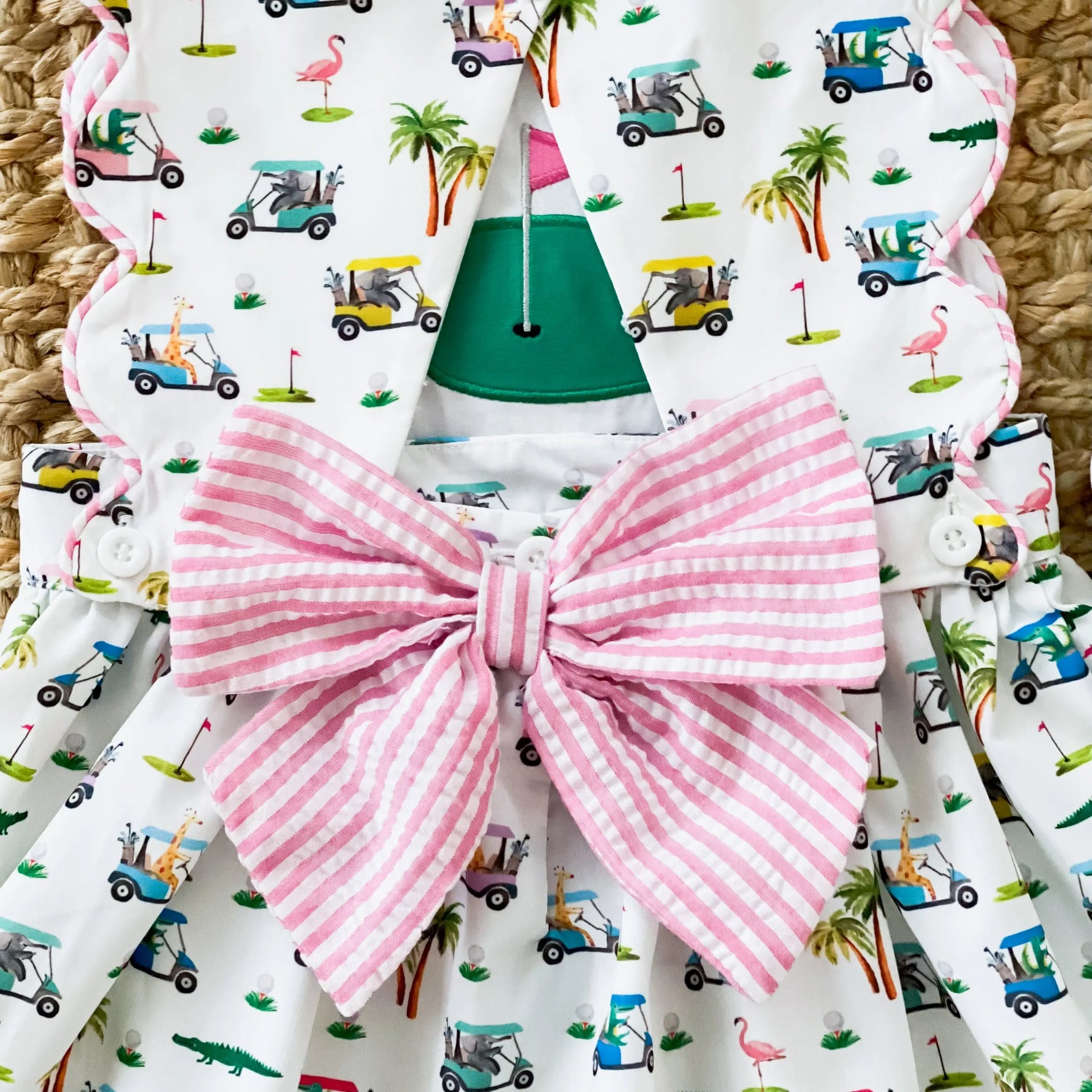 The Palms Reversible Golf Dress by Seven Lantern Lane, Southern lifestyle apparel detail photo 16