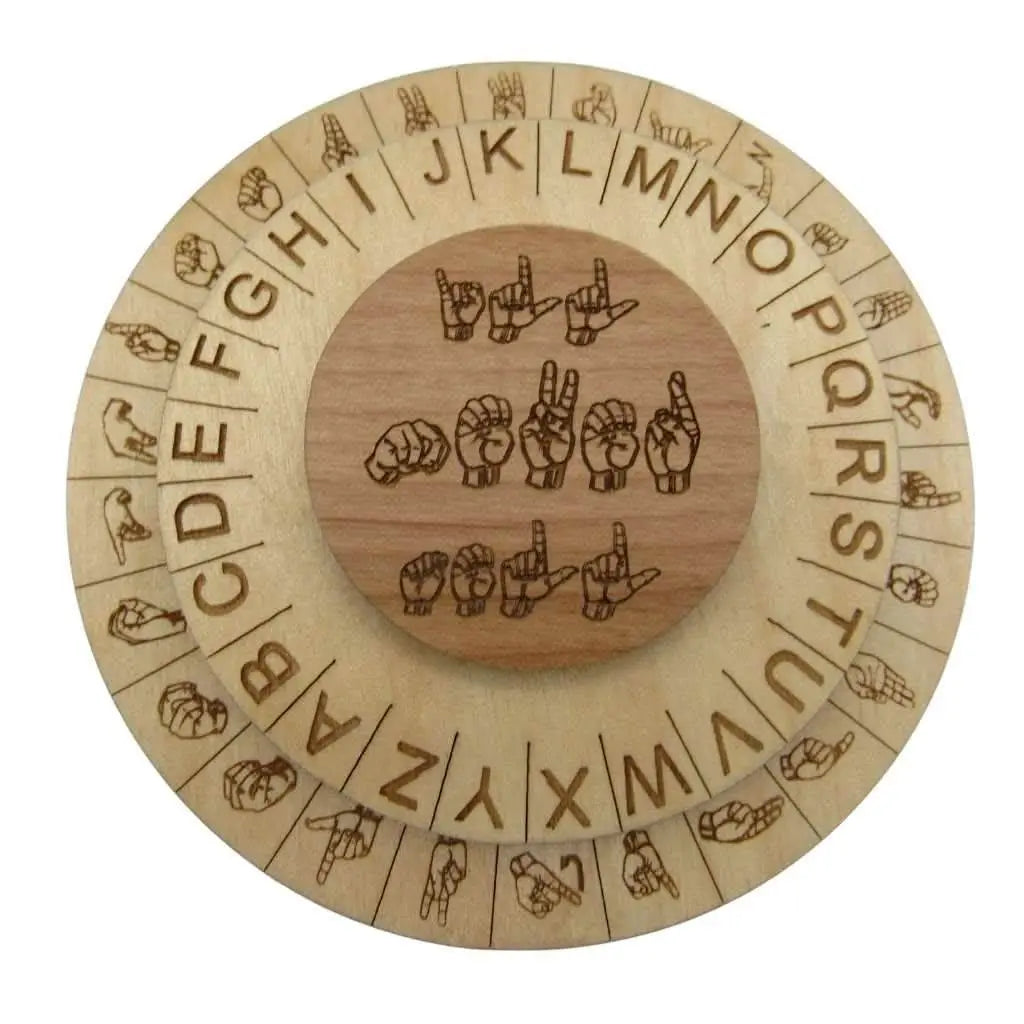 The Sign Language Decoder Disk - Escape Room Cipher Featuring ASL Creative Escape Rooms