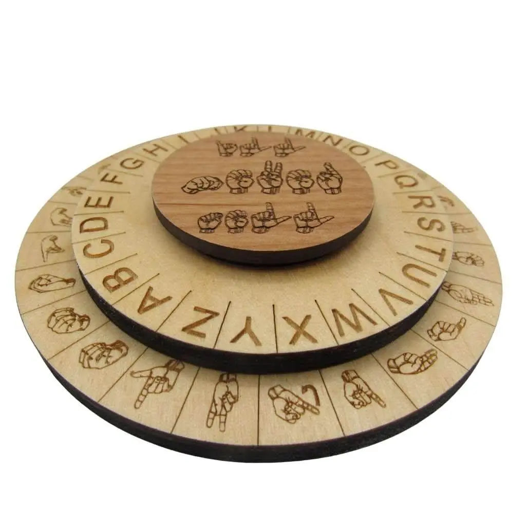 The Sign Language Decoder Disk - Escape Room Cipher Featuring ASL Creative Escape Rooms