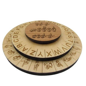 The Sign Language Decoder Disk - Escape Room Cipher Featuring ASL Creative Escape Rooms