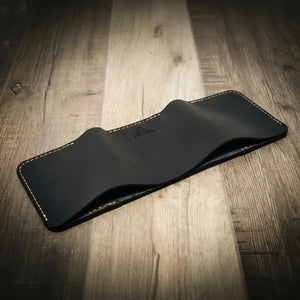 The Trinity Trifold Wallet by Bull Sheath Leather, handmade leather goods detail photo 21