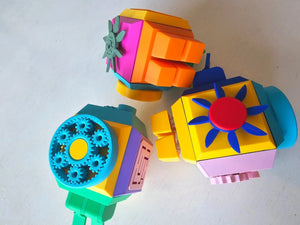 The Tween Space Modular Fidget Cube — Swappable Sensory Toy | 4 Inch by The Tween Space, 3D printed gift detail photo 4