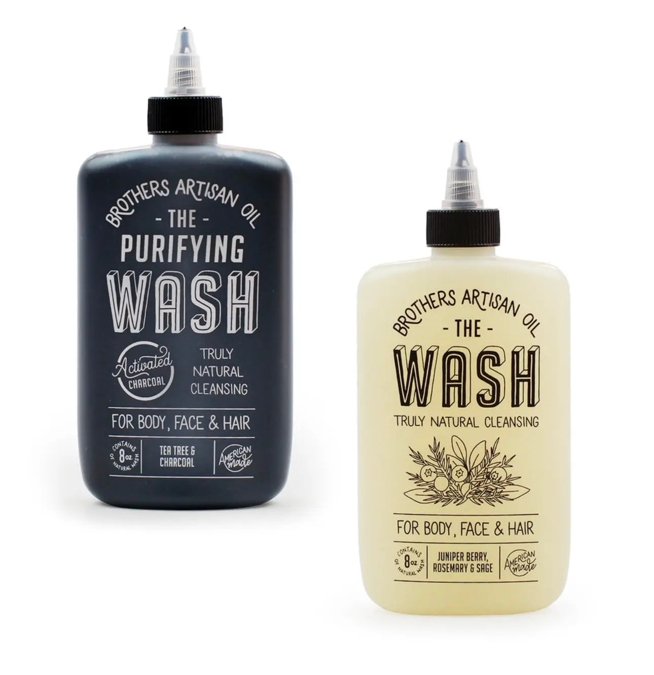 The Washes- for face, body, & hair by Brothers Artisan Oil, natural skincare main product photo