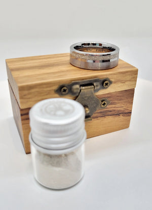The "I'll Be Here" Memorial Ring by Cotton Street Art Company, handmade jewelry detail photo 8