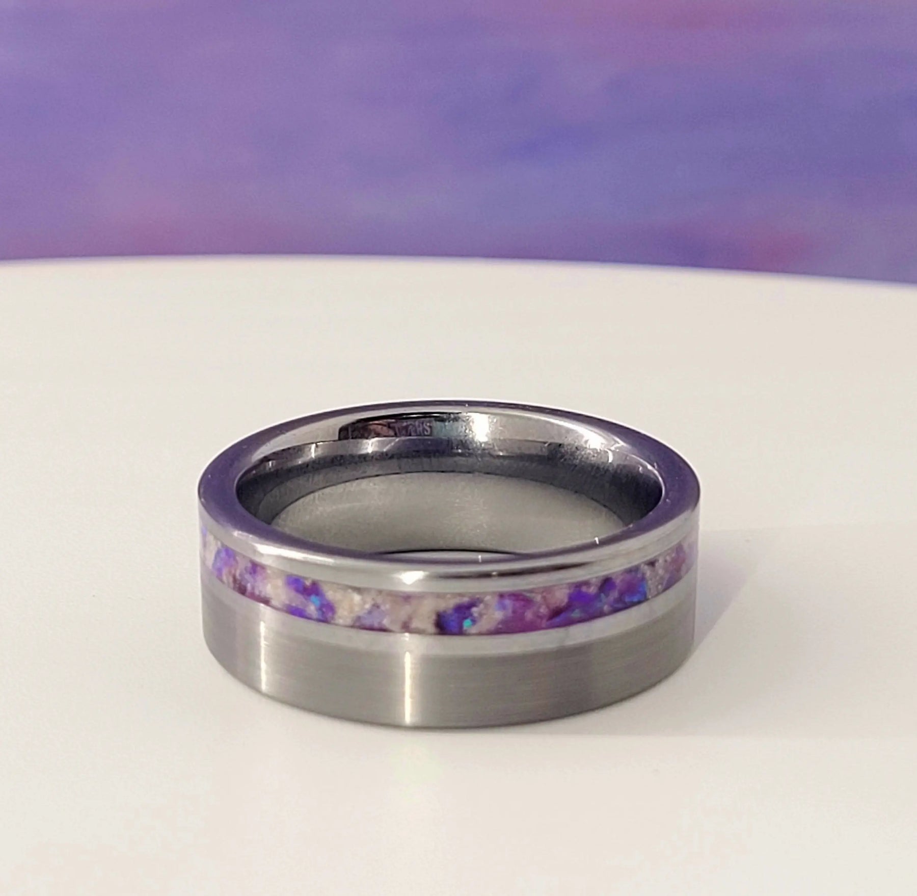 The "Sun is Gone" Memorial Ring by Cotton Street Art Company, handmade jewelry detail photo 5