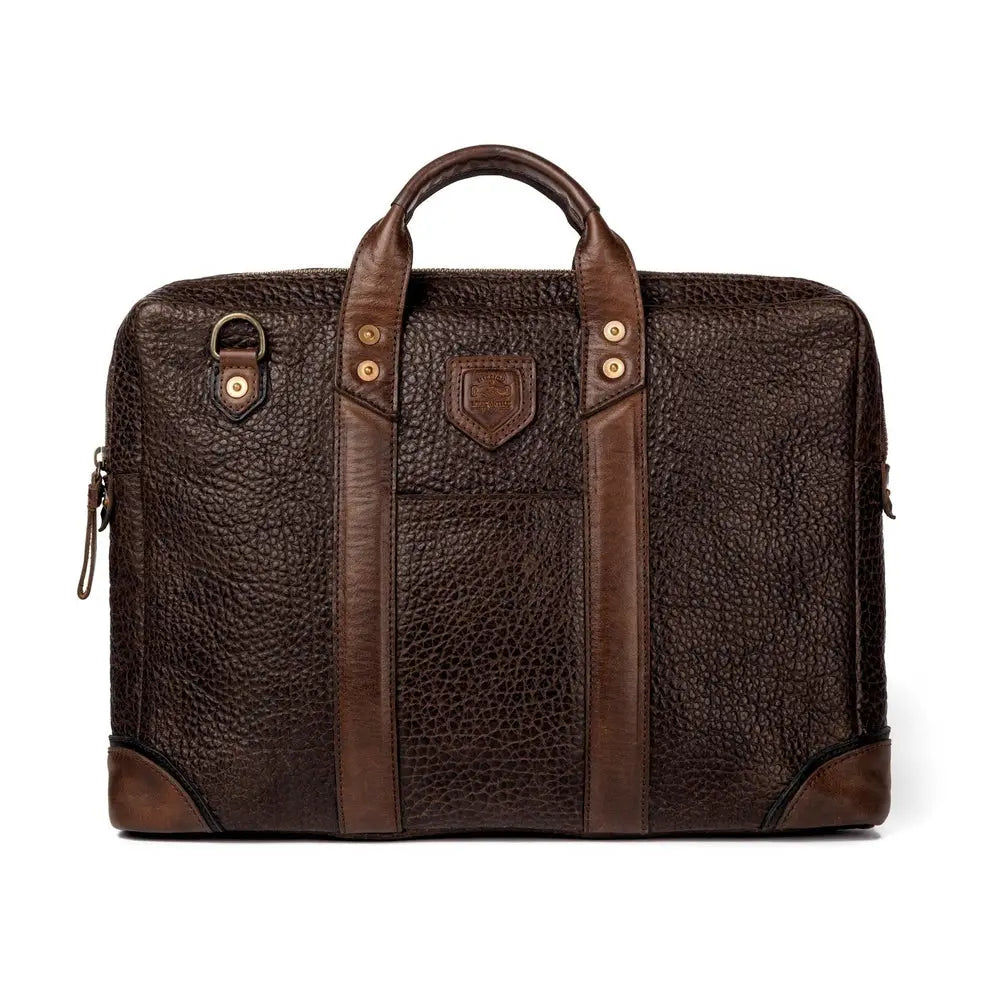 Theodore Leather Attache by Mission Mercantile Leather Goods, handmade leather goods detail photo 4