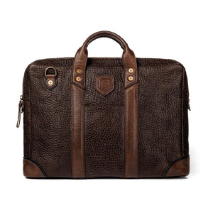 Theodore Leather Attache by Mission Mercantile Leather Goods, handmade leather goods detail photo 4