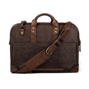 Theodore Leather Attache by Mission Mercantile Leather Goods, handmade leather goods detail photo 6