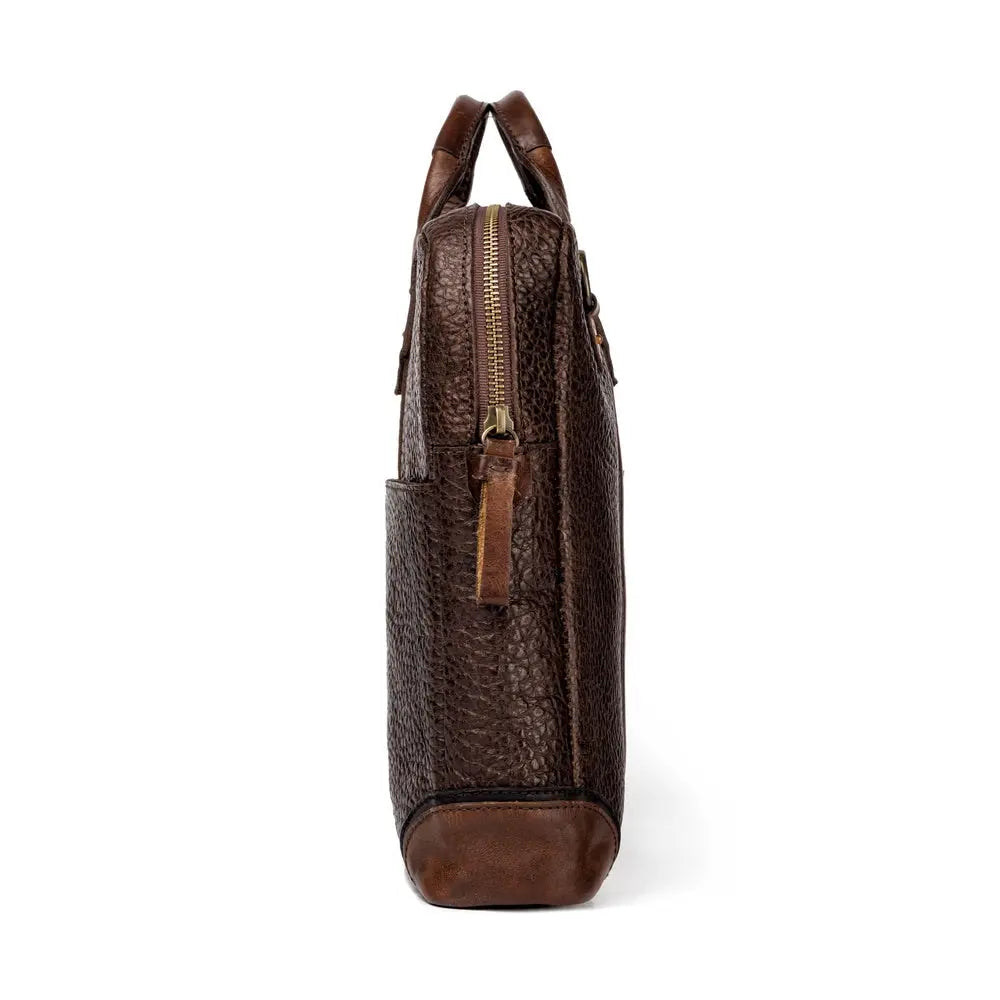Theodore Leather Attache by Mission Mercantile Leather Goods, handmade leather goods detail photo 7