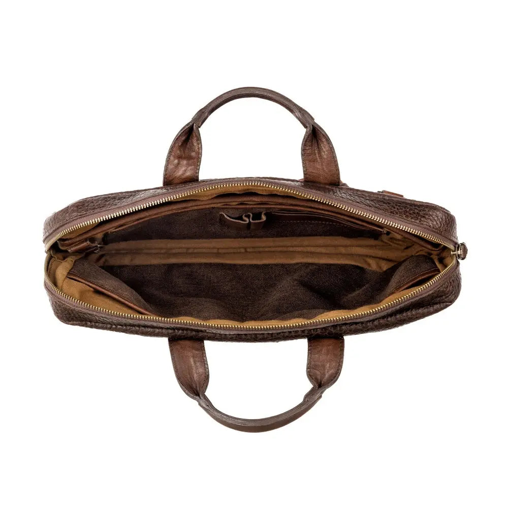 Theodore Leather Attache by Mission Mercantile Leather Goods, handmade leather goods detail photo 8