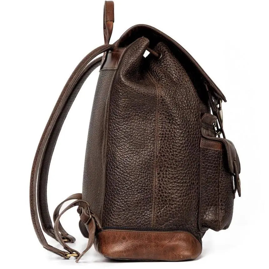 Theodore Leather Backpack by Mission Mercantile Leather Goods, handmade leather goods detail photo 7