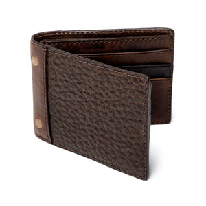 Theodore Leather Bifold Wallet by Mission Mercantile Leather Goods, handmade leather goods detail photo 5