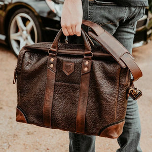Theodore Leather Briefcase Mission Mercantile Leather Goods