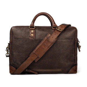 Theodore Leather Briefcase Mission Mercantile Leather Goods