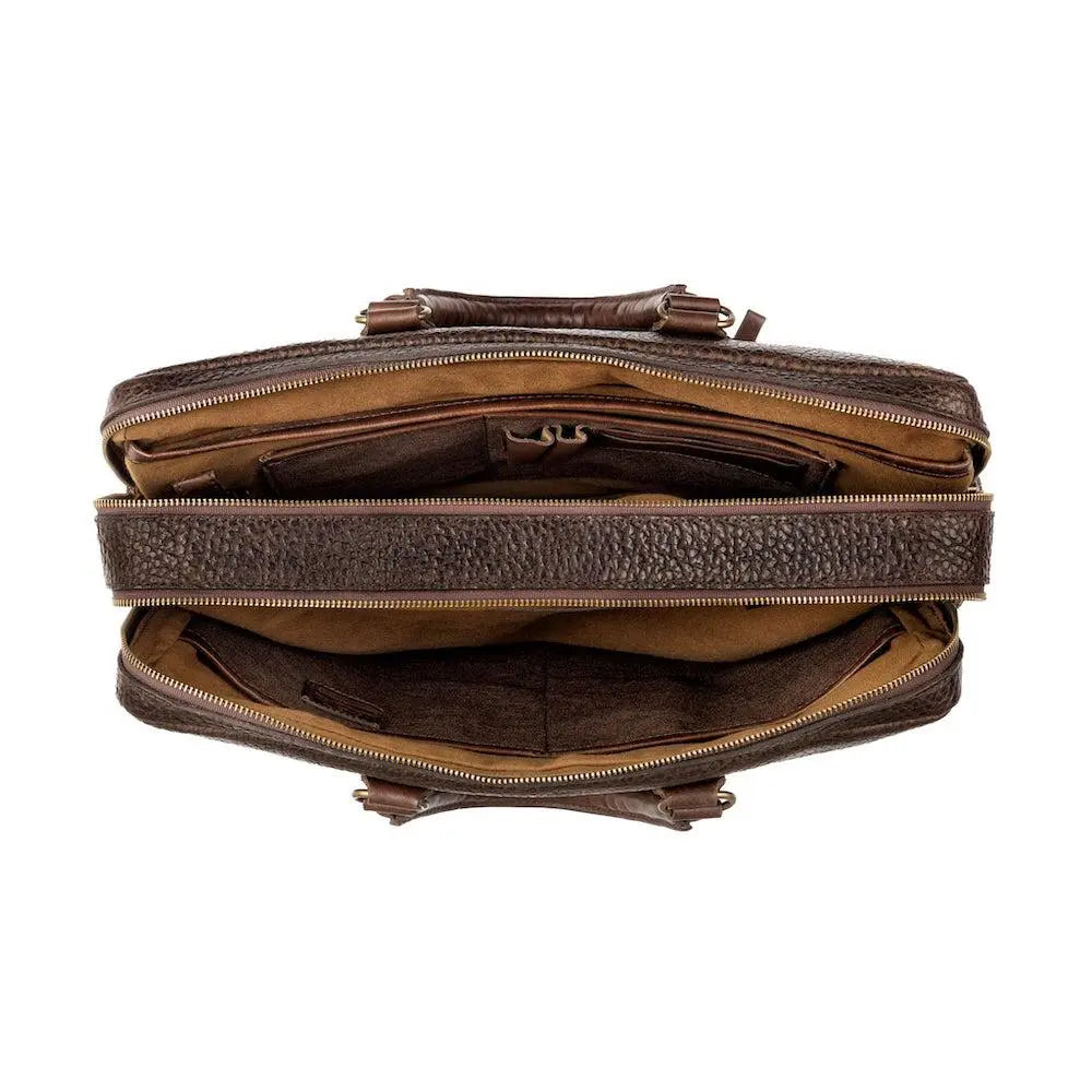 Theodore Leather Briefcase Mission Mercantile Leather Goods
