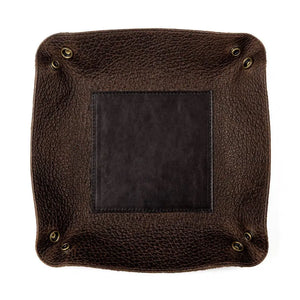 Theodore Leather Desk Caddy by Mission Mercantile Leather Goods, handmade leather goods detail photo 3