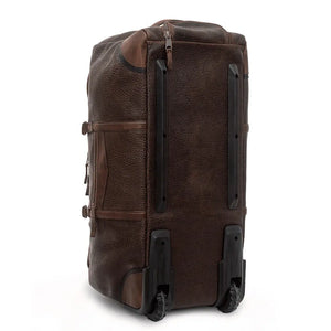 Theodore Leather Large Wheeled Duffle Bag by Mission Mercantile Leather Goods, handmade leather goods detail photo 5