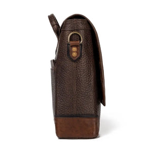 Theodore Leather Messenger Bag by Mission Mercantile Leather Goods, handmade leather goods detail photo 10