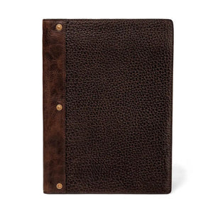 Theodore Leather Padfolio by Mission Mercantile Leather Goods, handmade leather goods detail photo 3