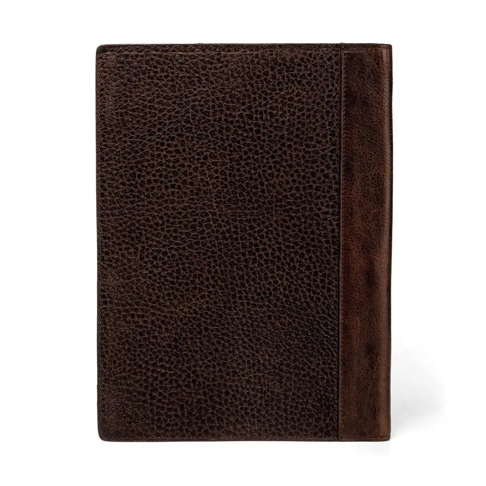Theodore Leather Padfolio by Mission Mercantile Leather Goods, handmade leather goods detail photo 4
