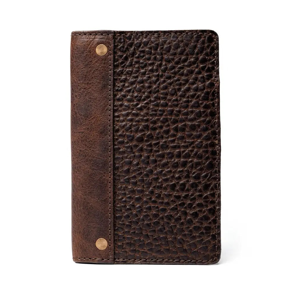 Theodore Leather Passport Wallet by Mission Mercantile Leather Goods, handmade leather goods detail photo 6