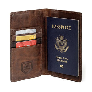 Theodore Leather Passport Wallet by Mission Mercantile Leather Goods, handmade leather goods detail photo 8