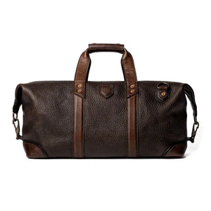 Theodore Leather Weekender Duffle Bag by Mission Mercantile Leather Goods, handmade leather goods detail photo 6