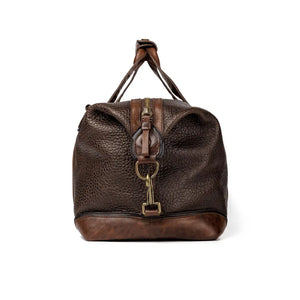 Theodore Leather Weekender Duffle Bag by Mission Mercantile Leather Goods, handmade leather goods detail photo 10
