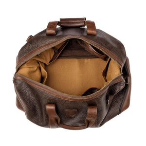 Theodore Leather Weekender Duffle Bag by Mission Mercantile Leather Goods, handmade leather goods detail photo 11