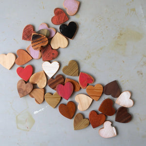 Thin Wooden Hearts by Dennehey Design Co., Southern home decor detail photo 3