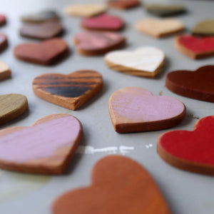 Thin Wooden Hearts by Dennehey Design Co., Southern home decor detail photo 5