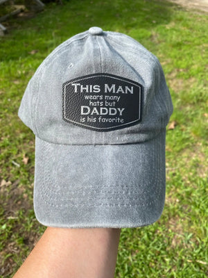 This Man Wears Many Hats Custom Patch Hat by Poor Hog Customs, Southern lifestyle apparel detail photo 2