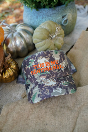 This is my Hunting Hat. - Camo Trucker Hat by KenzKustomz, Southern lifestyle apparel detail photo 6