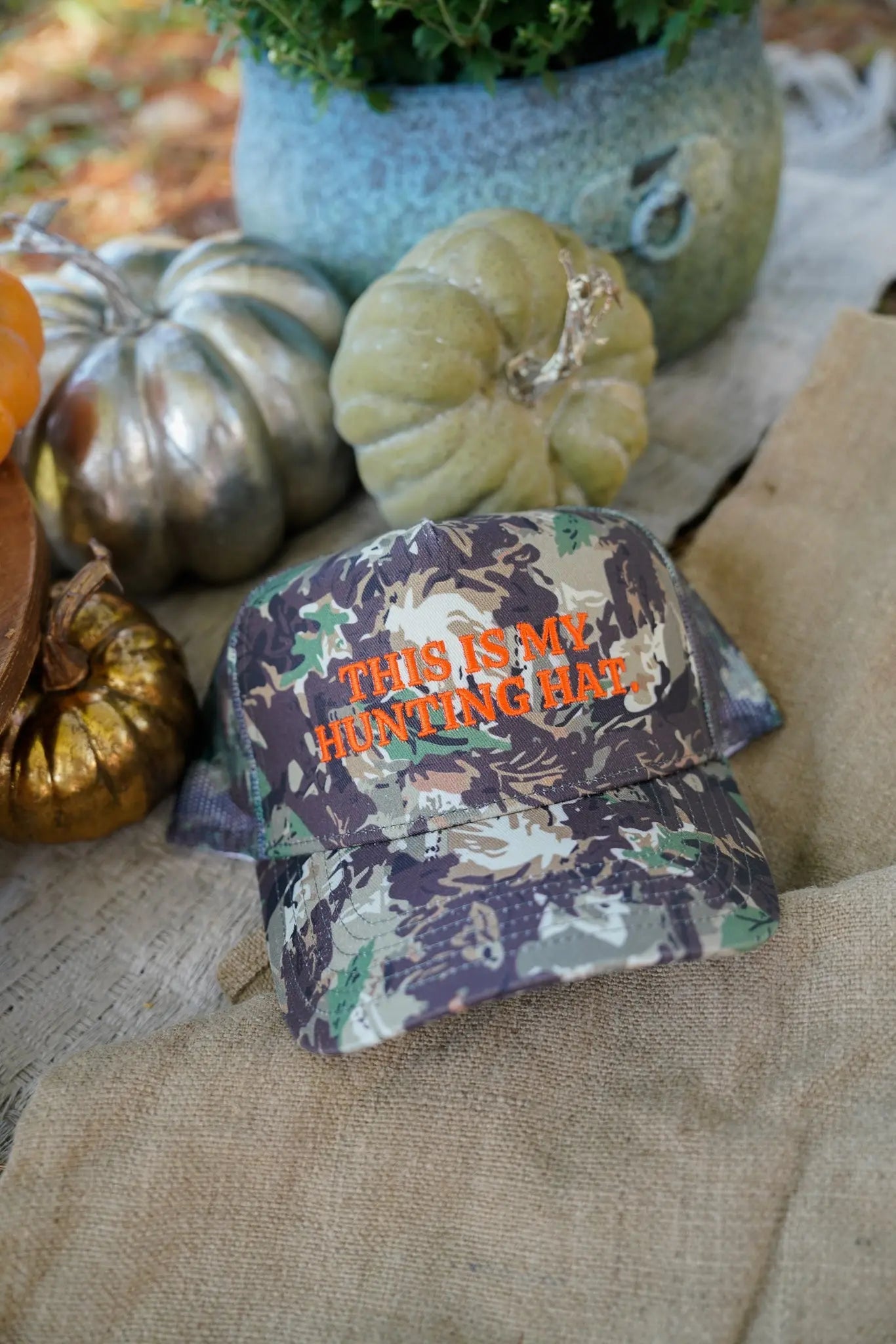 This is my Hunting Hat. - Camo Trucker Hat by KenzKustomz, Southern lifestyle apparel detail photo 14