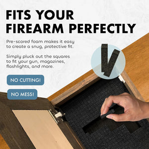 Three Layered Cross Decorative Wall-Mounted Secure Gun Cabinet