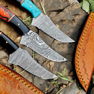 "TimberForge Damascus Hunting Knife – Premium Handmade Craftsmanship" by Damascus Knife Store, Damascus knife detail photo 4