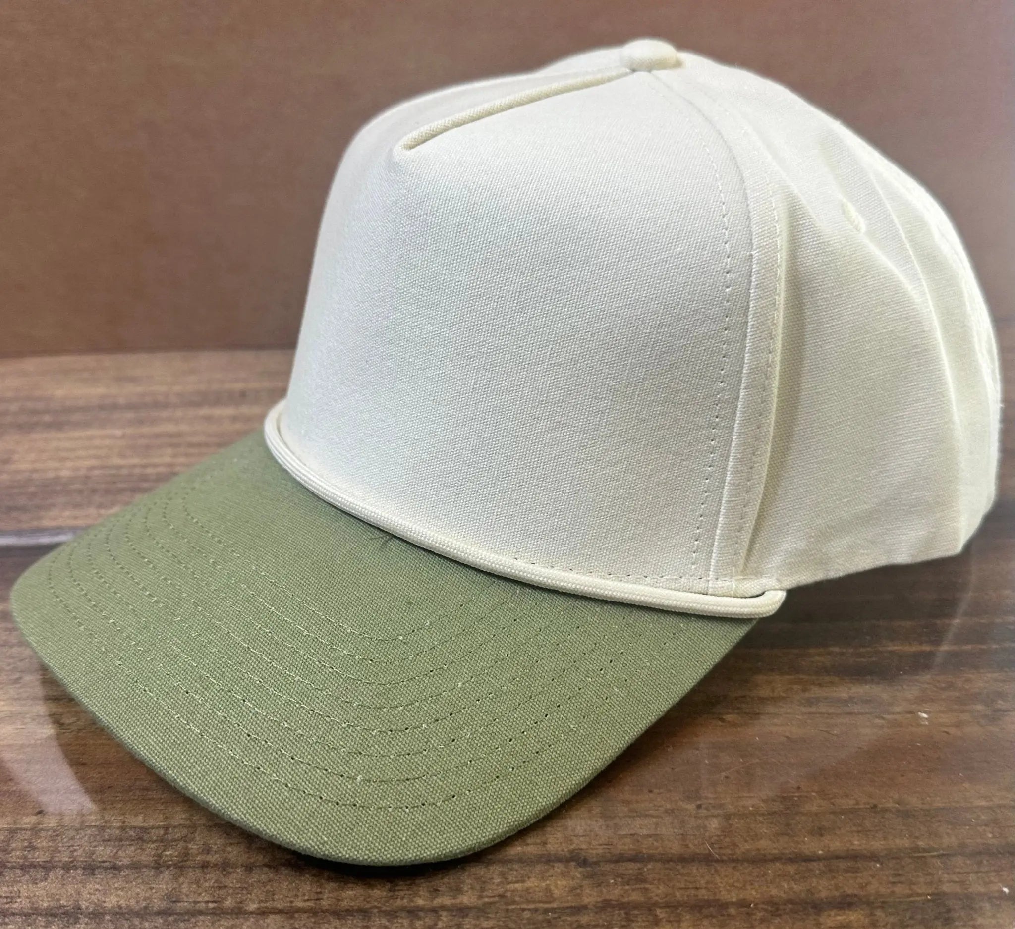 Toad MFG. Leather Patch Hat - Main Street Collective, stylish baseball cap, green brim, for sale online