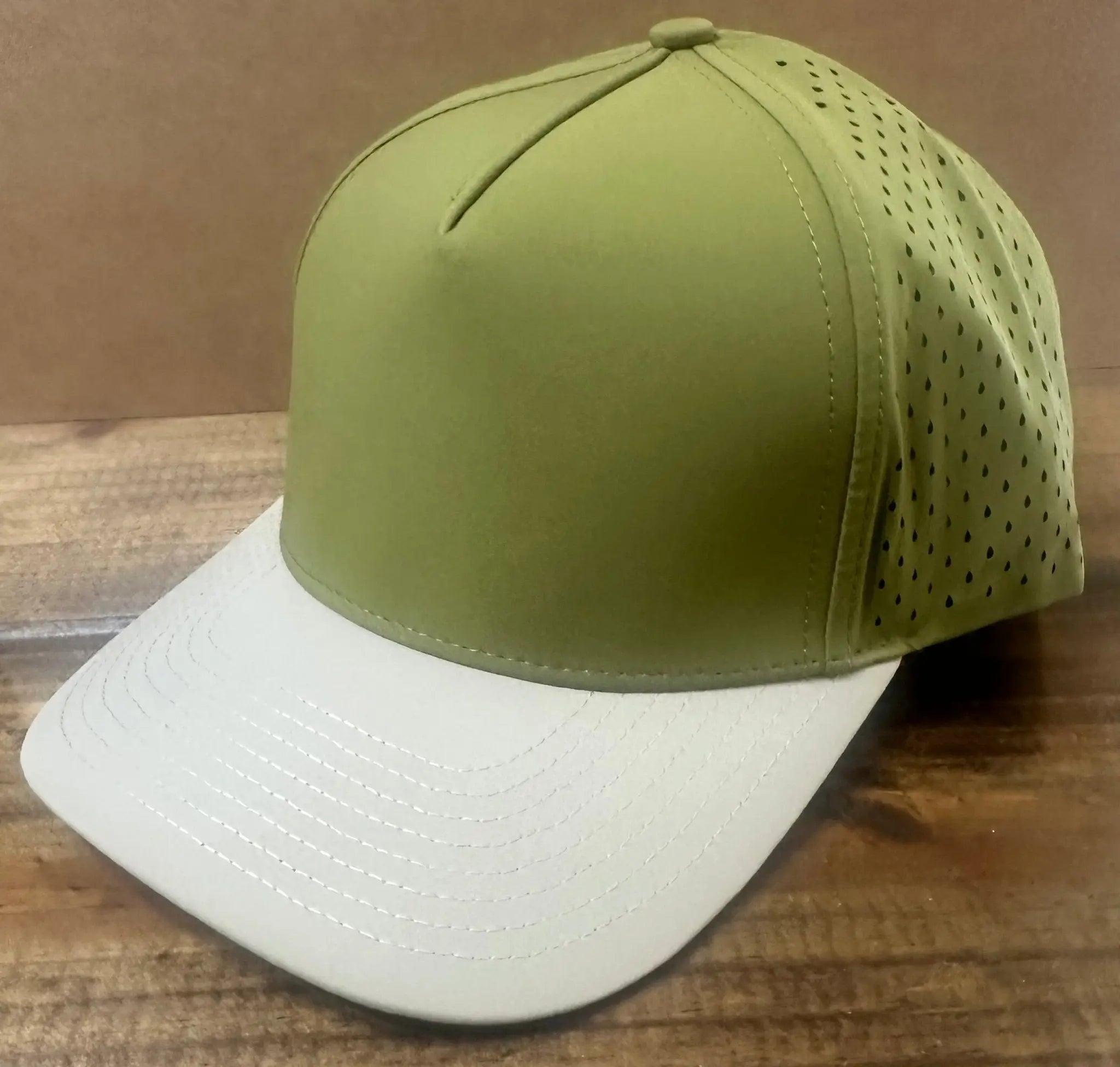 Toad MFG Olive Green Leather Patch Hat | Main Street Collective Baseball Cap