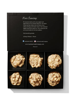 Toasted Coconut and Macadamia Nut Pralines Louisiana Candy Company