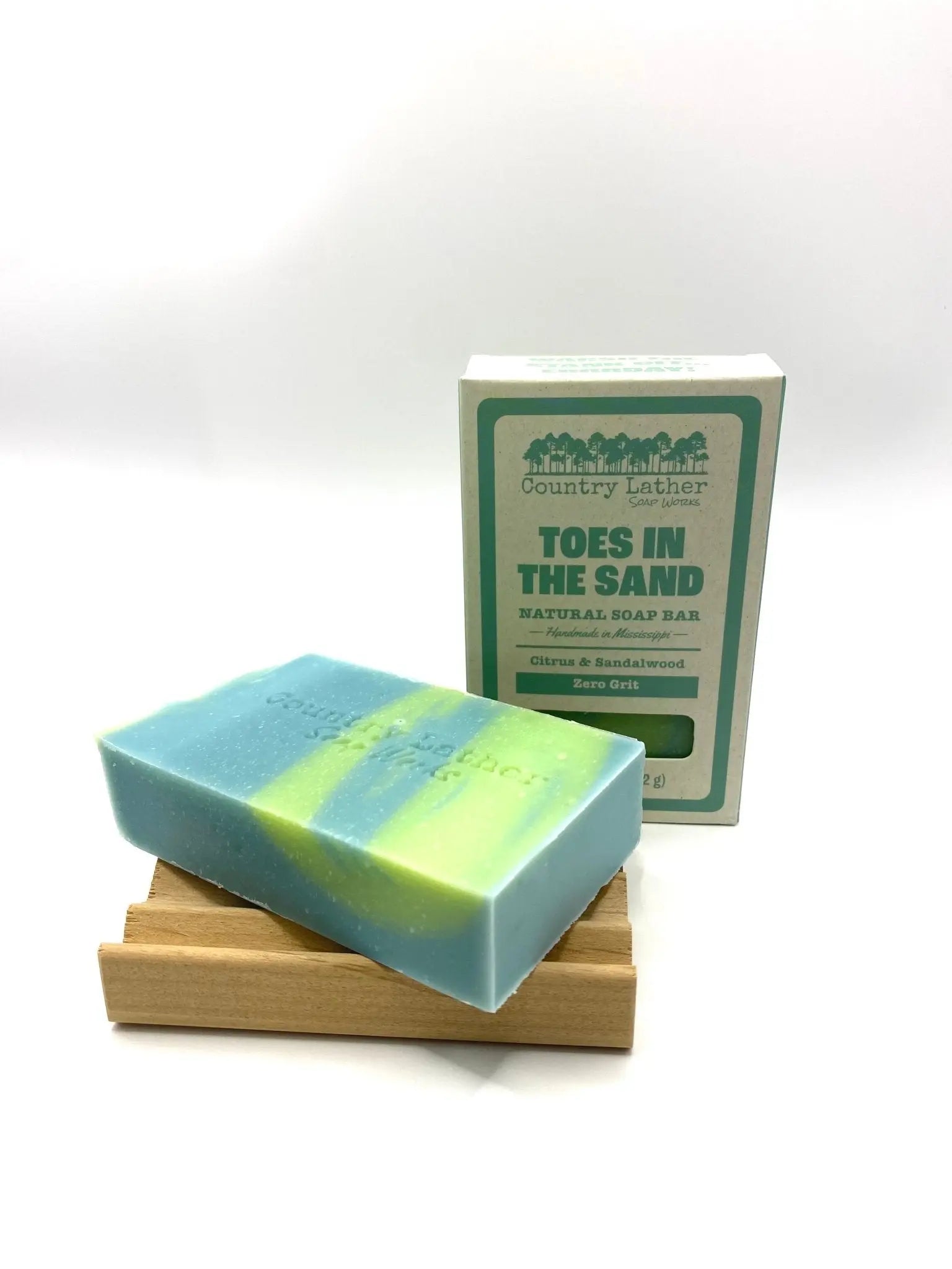 Toes in the Sand Soap set of 30 bars WHOLESALE by Country Lather Soap Works, natural skincare main product photo