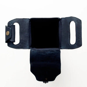 Tooled Leather Single Bottle Wine Carrier by Mission Mercantile Leather Goods, handmade leather goods detail photo 5