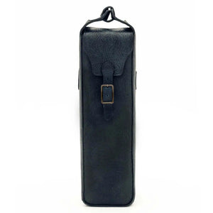 Tooled Leather Single Bottle Wine Carrier by Mission Mercantile Leather Goods, handmade leather goods detail photo 9