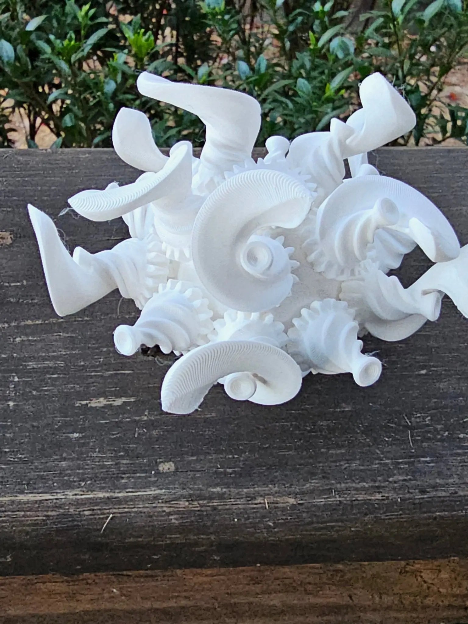 White 3D Tornado Swirl Spinner Fidget Toy - Sensory Desk Toy from Main Street Collective's The Tween Space - Flick, Spin, and Roll